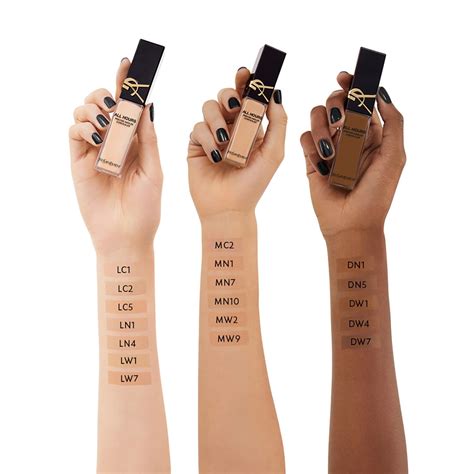 ysl all hours precise concealer|YSL all hours foundation size.